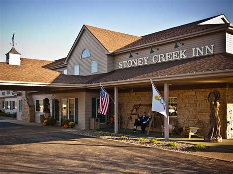 Hotel stoney creek inn - Rooms include a flat-screen TV and a desk at the Galena Stoney Creek Hotel. Extras include fresh linens free toiletries and a hairdryer. The Stoney Creek Hotel has a hot tub and an on-site bar. There is a 24-hour front desk business centre and an indoor/outdoor patio. Guests are welcome to the free hot breakfast served every day. 